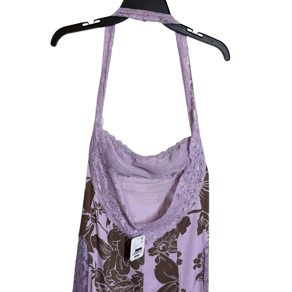 Y2K inspired boho retro Free People Love You Most Lace Halter Maxi Dress size M - Picture 12 of 16